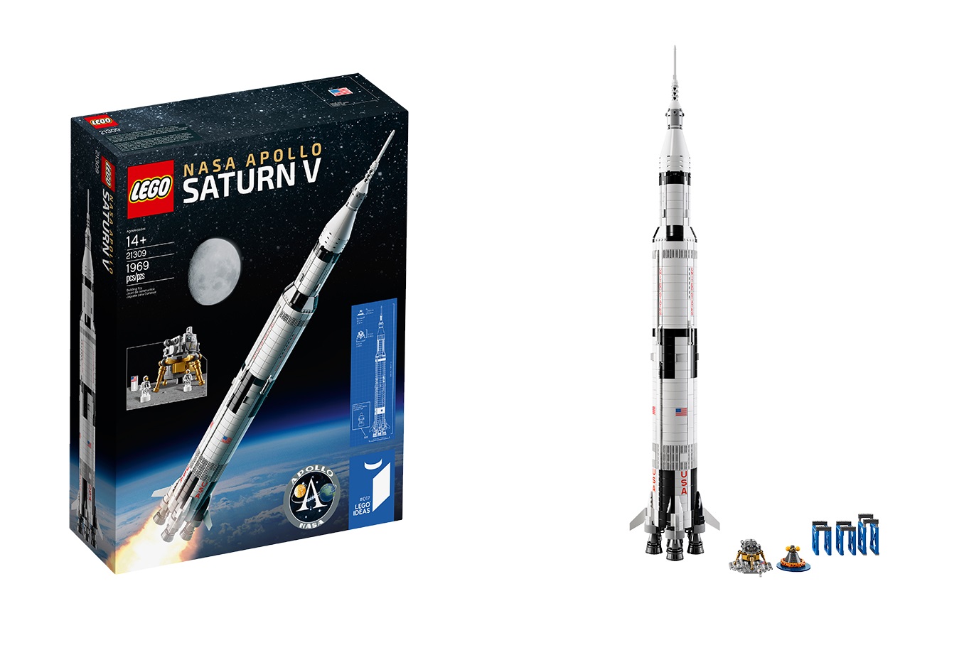 Blast off with LEGO Ideas 21309 NASA Apollo Saturn V!