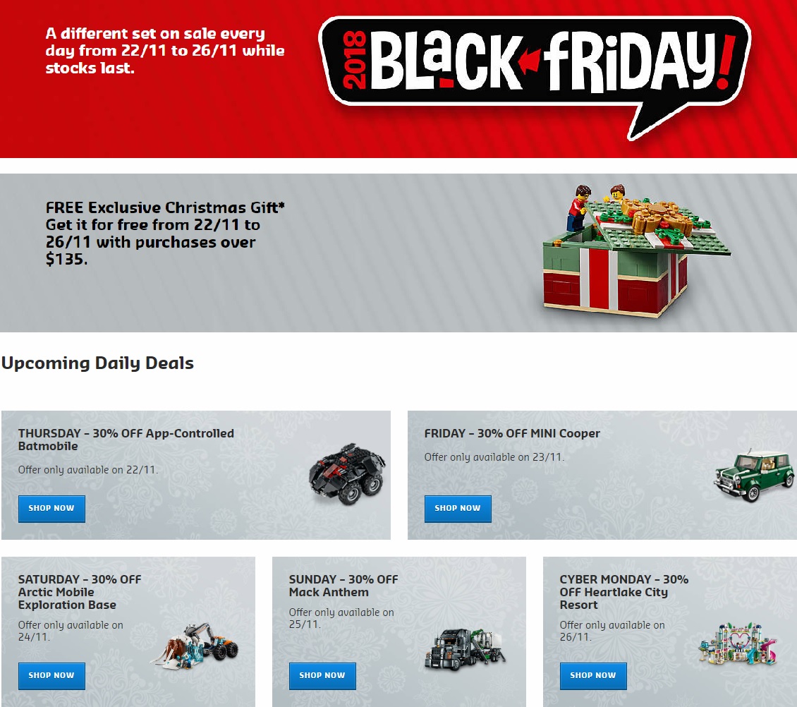 LEGO Black Friday 2018 Deals and Sales