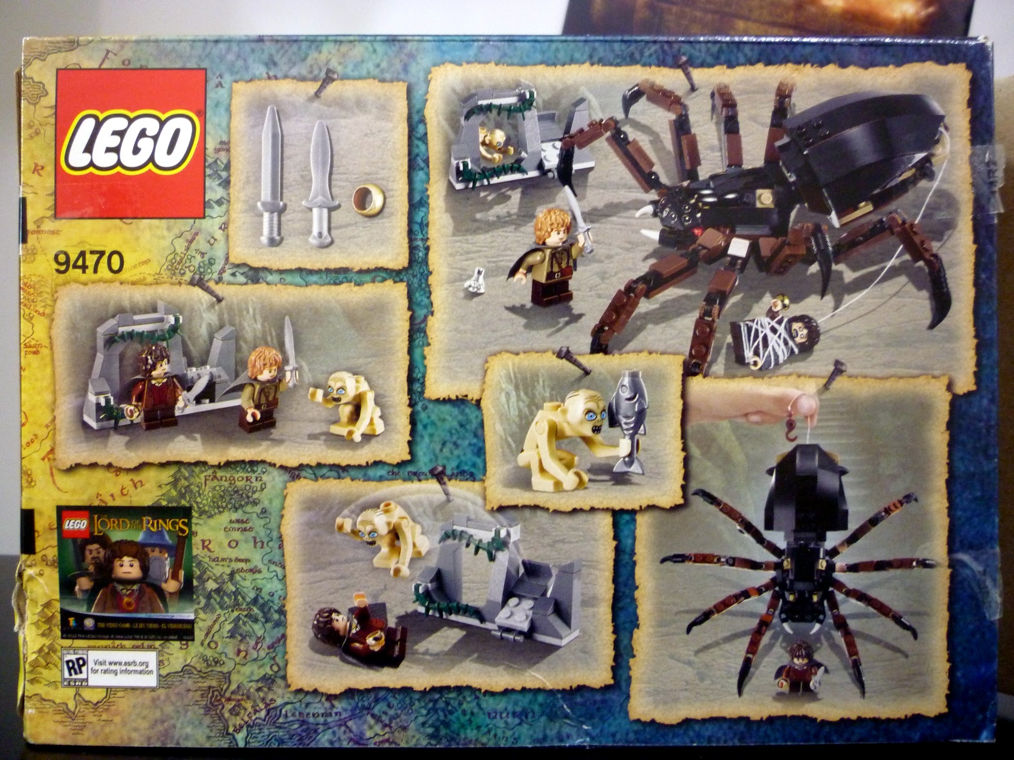 LEGO 9470 Shelob Attacks The Lord of the Rings NO MINI FIGURES / BOX 