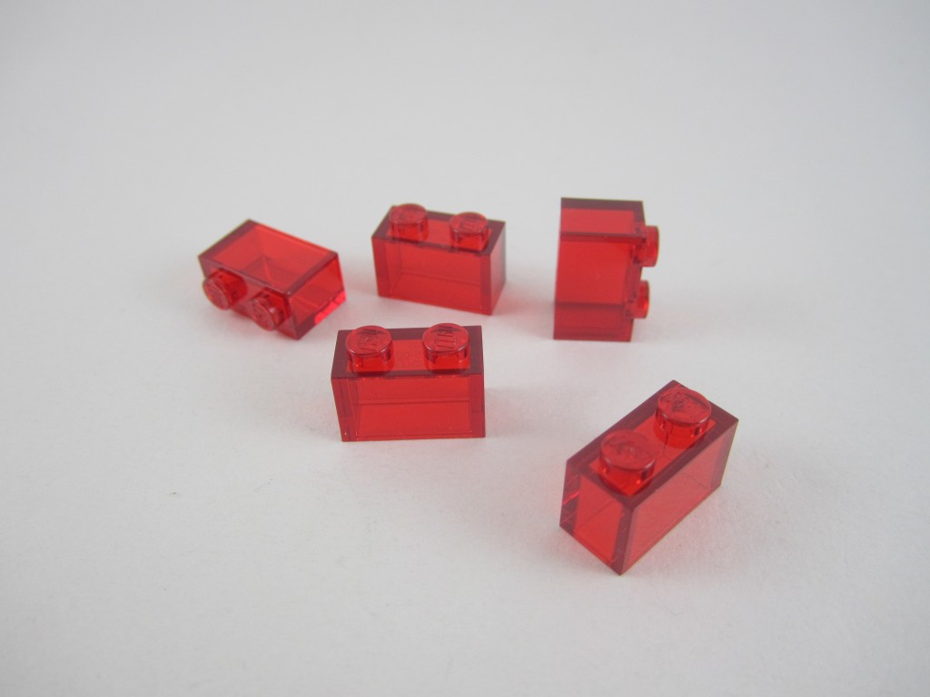 LEGO Trans Red Bricks