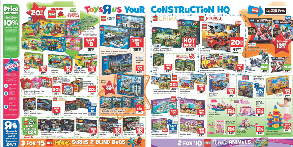 Toys R Us LEGO Sale June 2014