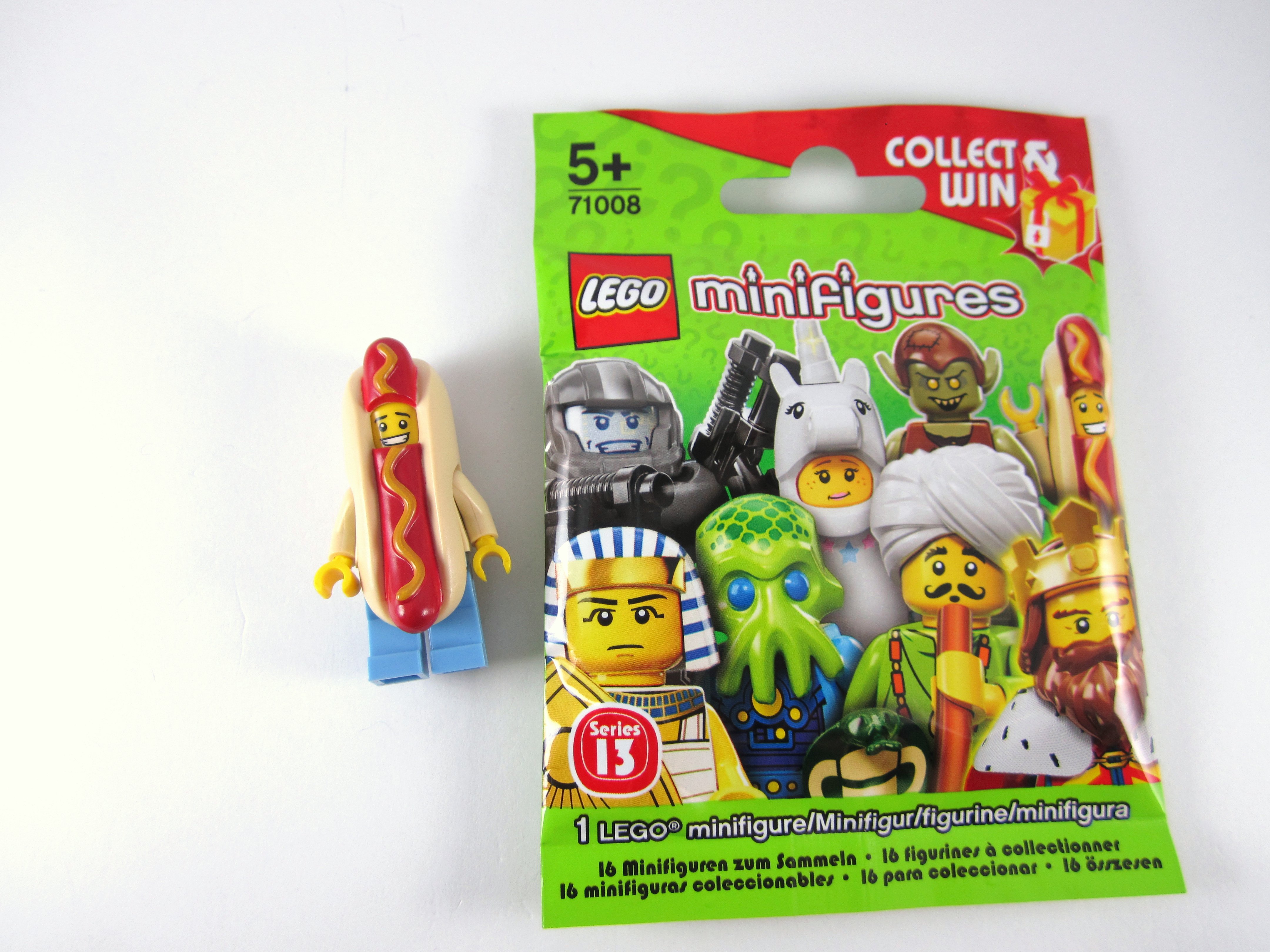LEGO 71008 Series 13 Minifigures packet opened to identify content New