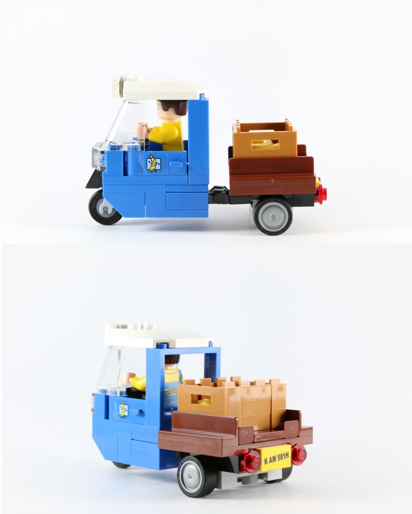 LEGO 76027 Gorilla Grodd Goes Bananas - Banana Truck Side Back View