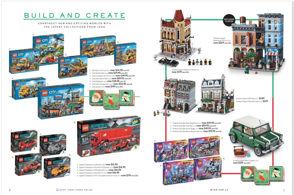 Myer LEGO Catalogue Sale December 2015