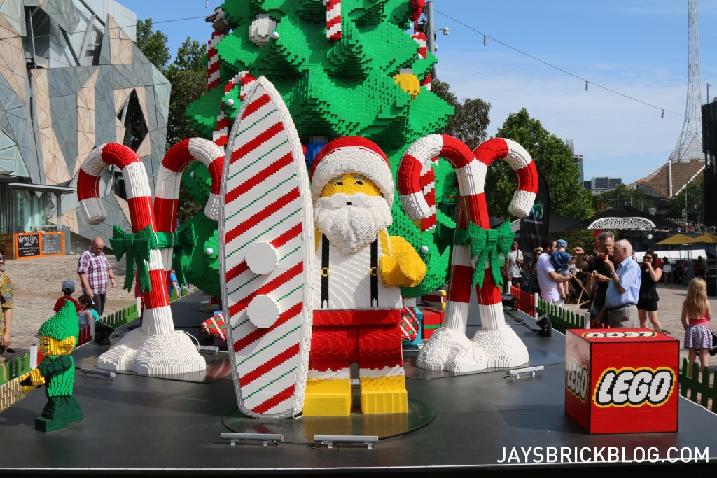 LEGO Christmas Tree Federation Square Melbourne - Summer Santa During The Day