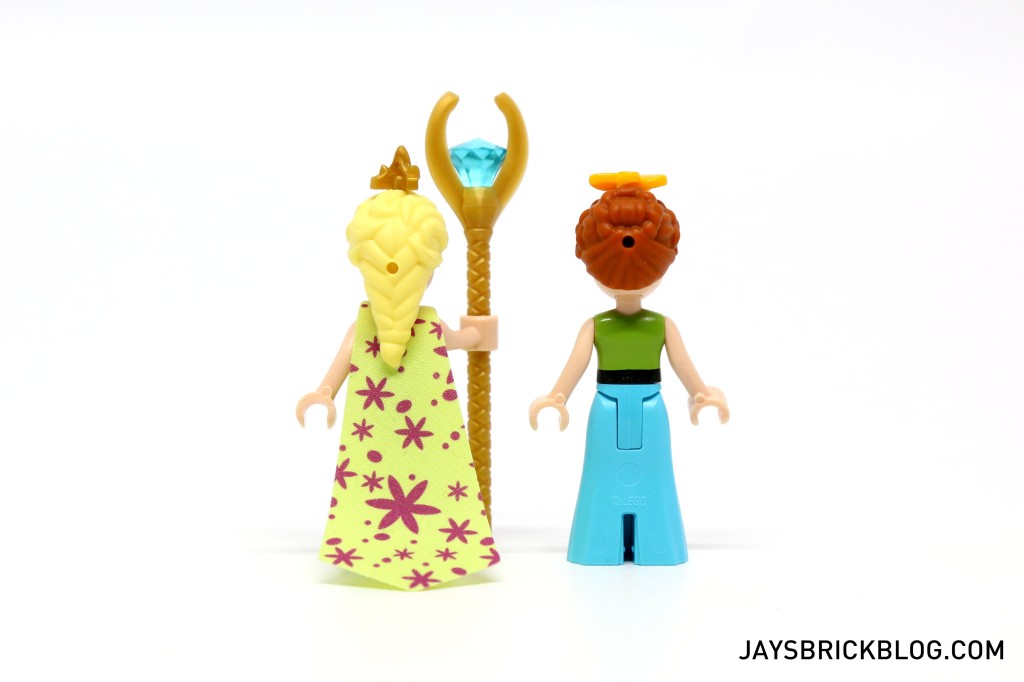 LEGO 41068 Frozen Arendelle Castle Celebration - Elsa and Anna Minidolls Back Cape