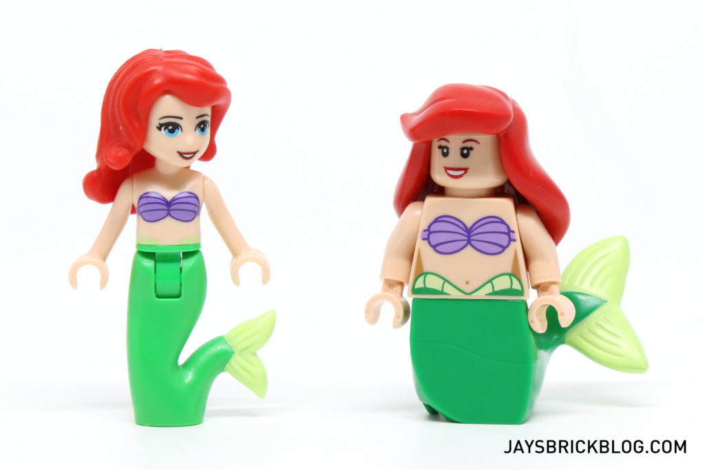 LEGO Disney Minifigures - Ariel Minidoll vs Minifig