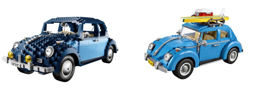 LEGO 10187 vs 10252 Volkswagen Beetle