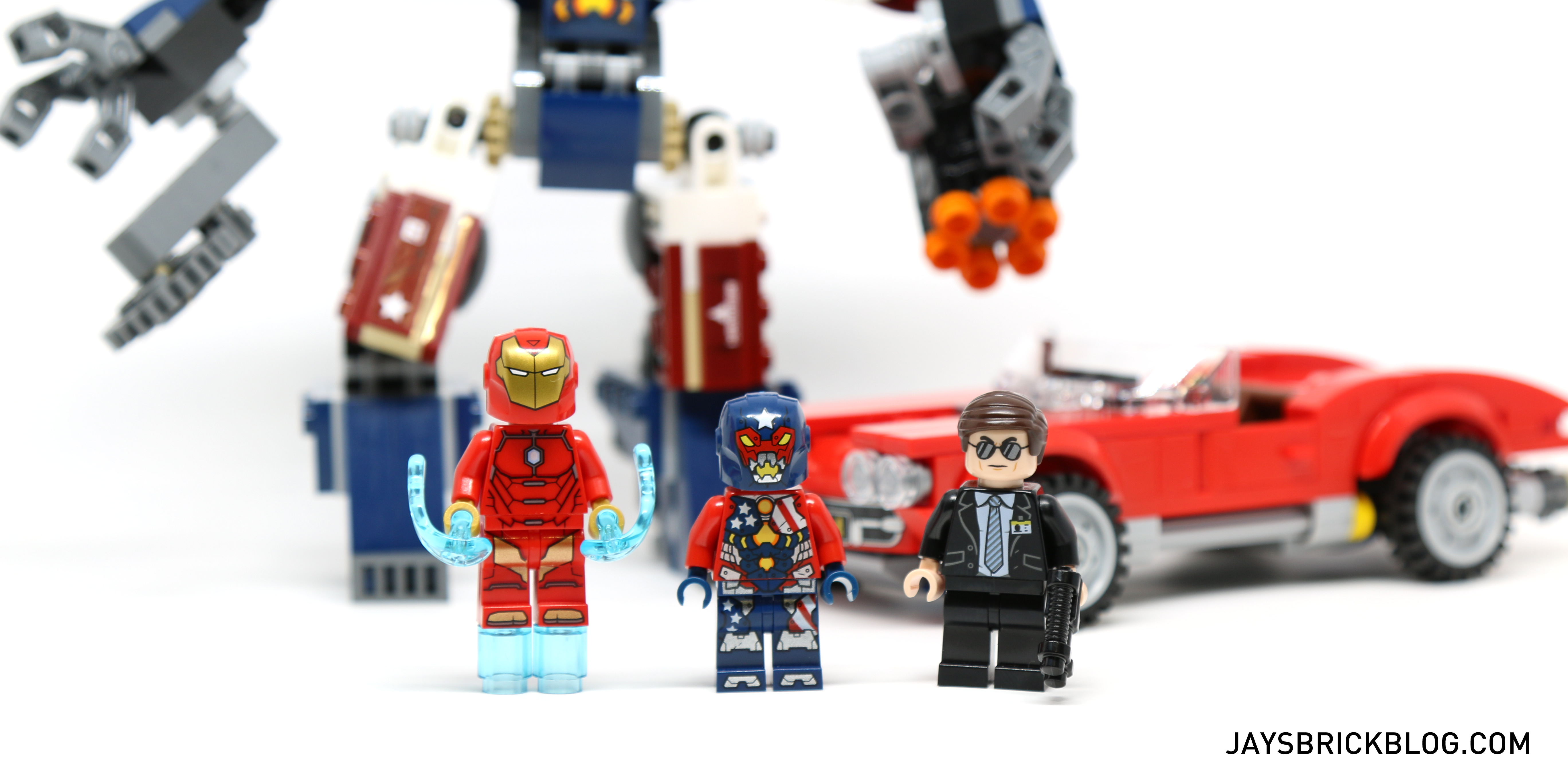 Lego Marvel Avengers Super Heroes Minifigure Justin Hammer 76077! 