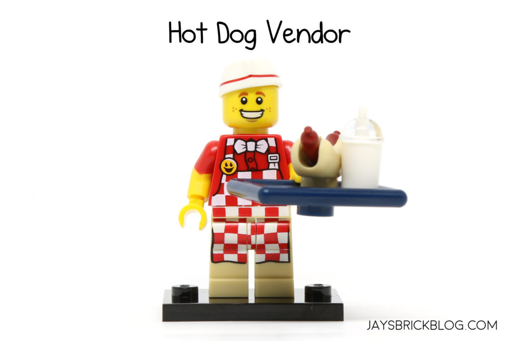 LEGO SEALED Series 13 Hot Dog 17 Sausage Vendor Guy Man Bun Fast Food Minifigure 