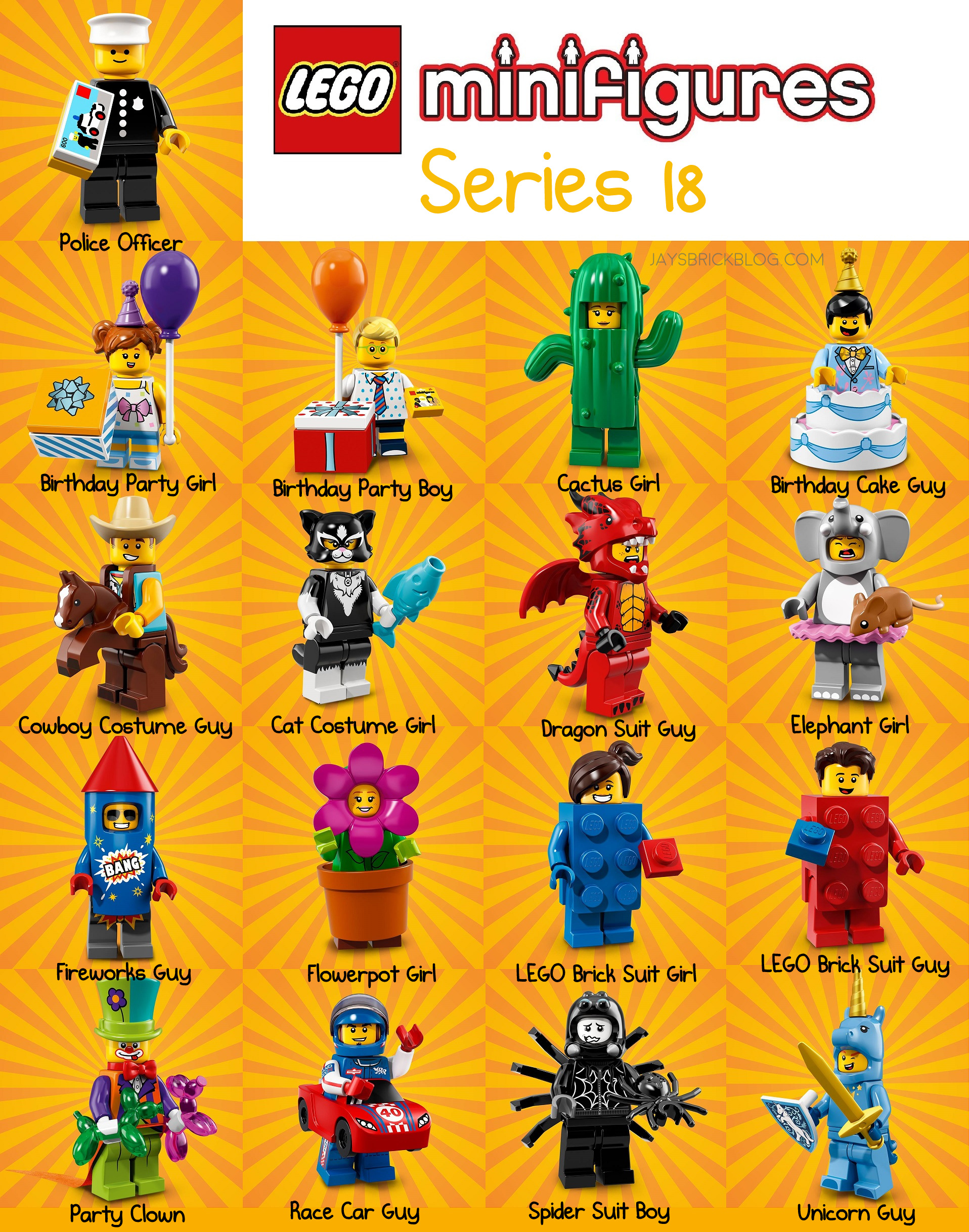 Lego ® Minifig Torse Bras Main 71021 Series 18 Collector Choose Torso NEW 