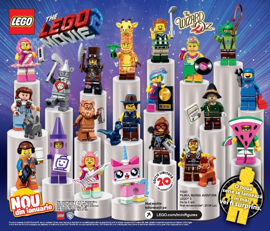 LEGO:The Lego Movie 2 Collectible Series Box Case of 60 Minifigures 71023