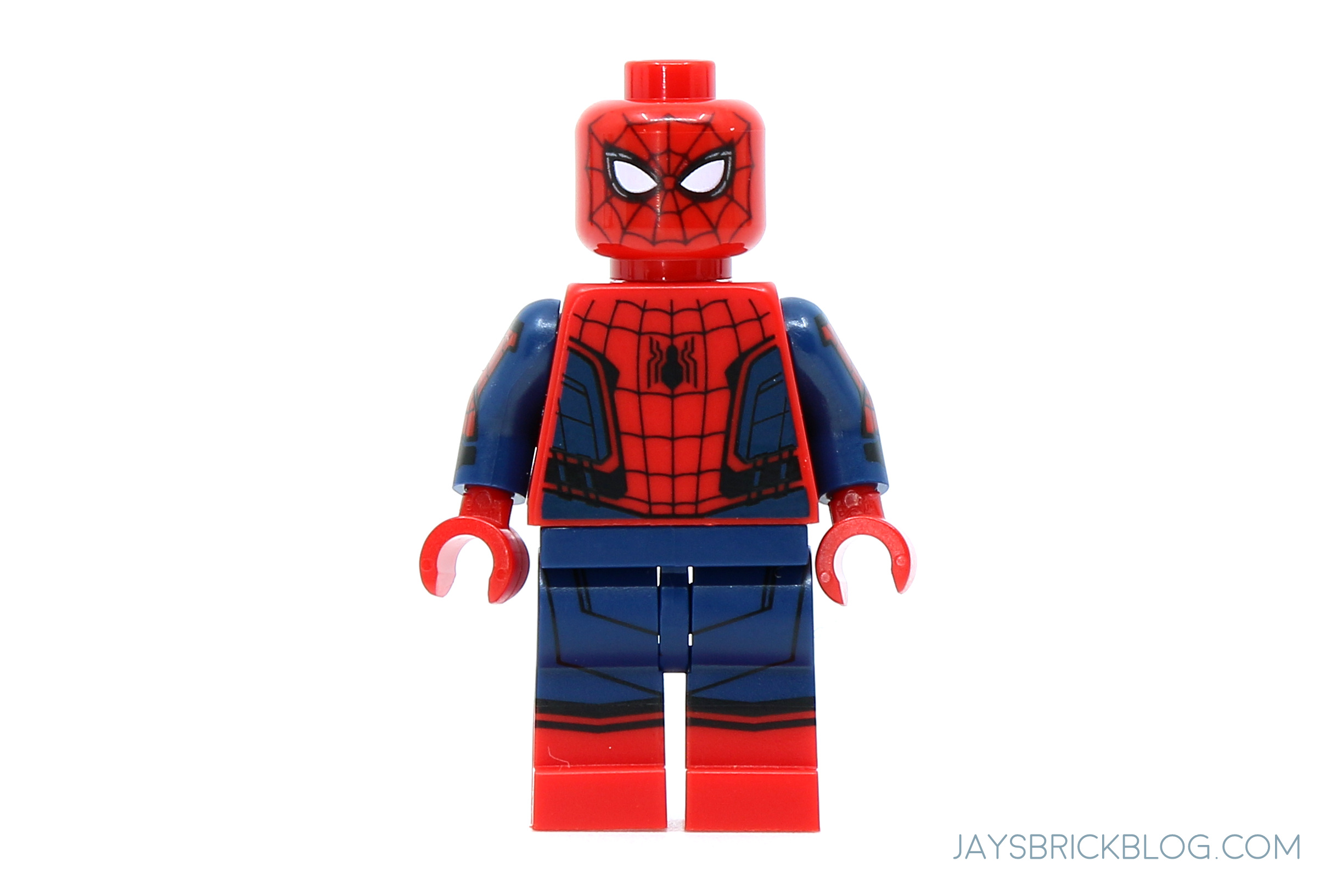 lego spider man far from home red and black suit