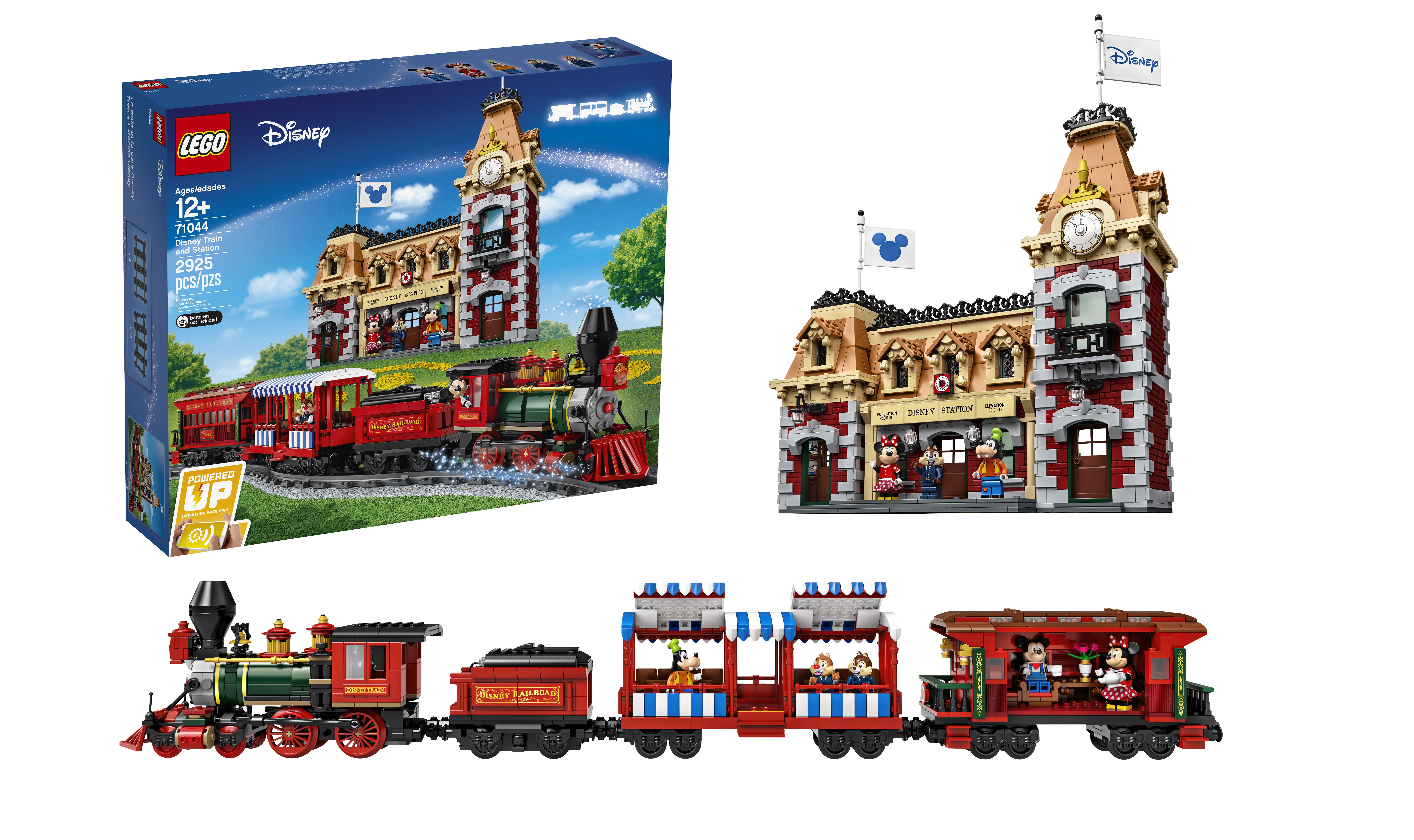 disney lego train and station