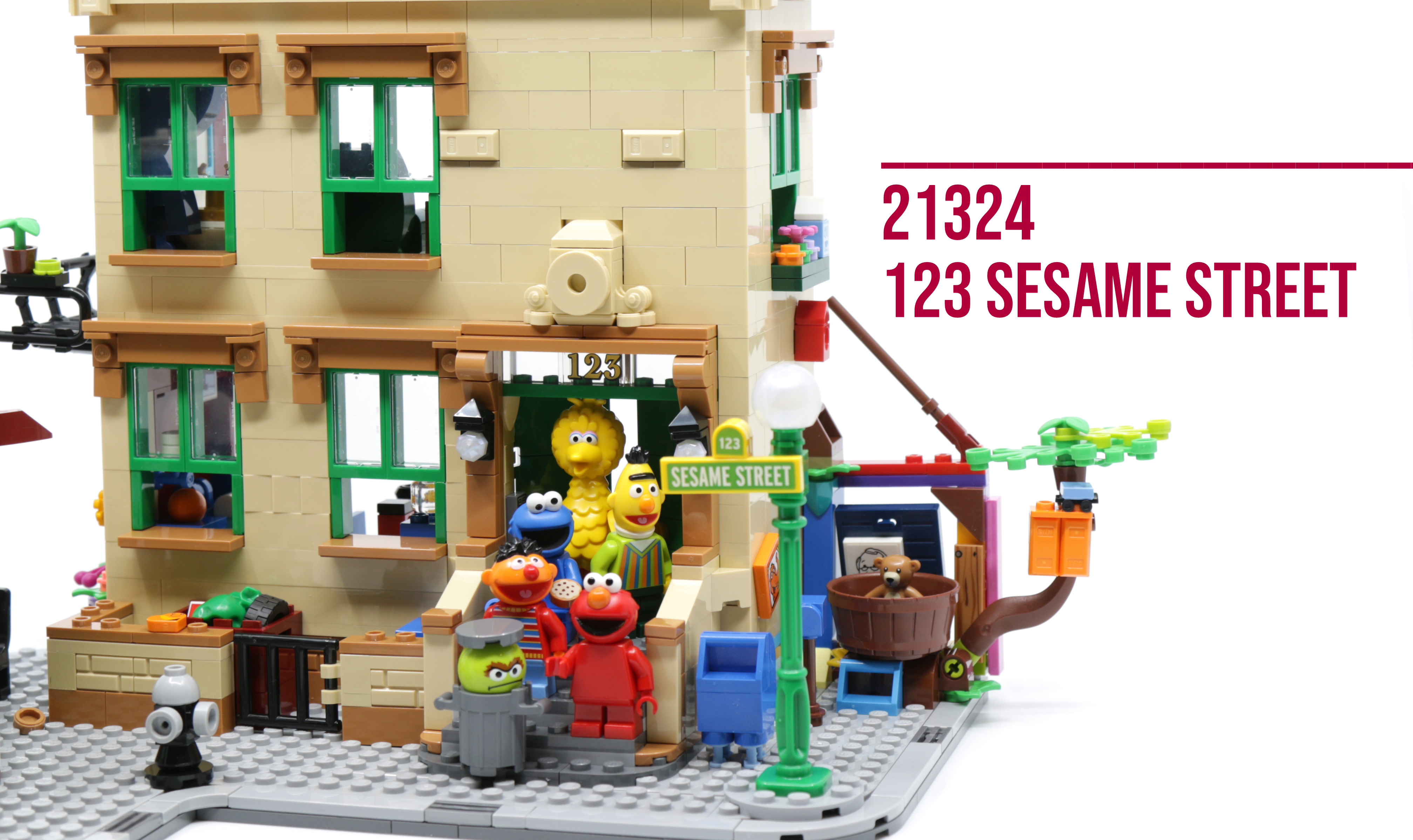 Brand New Lego Ideas STICKER SHEET ONLY for Lego Set 21324 123 Sesame Street 