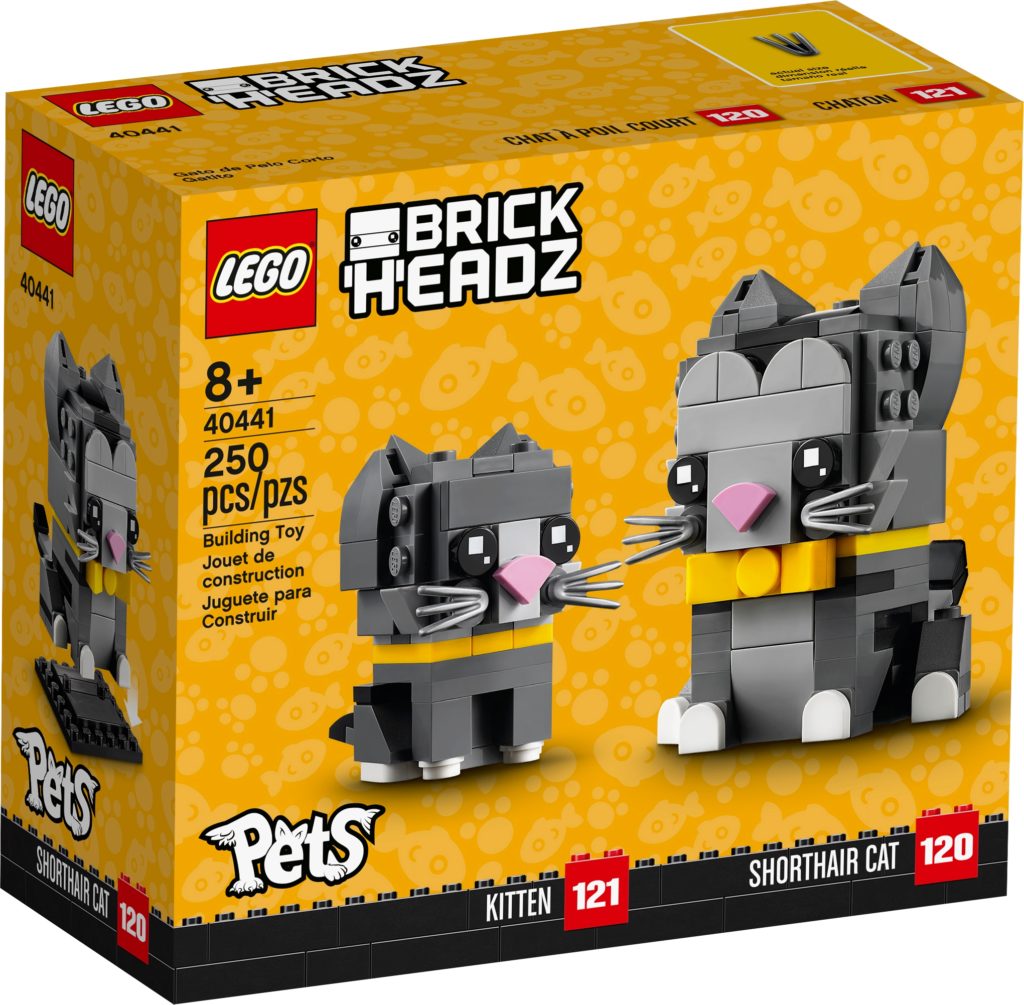 LEGO Brickheadz Pets 40441 Shorthair Cats Box