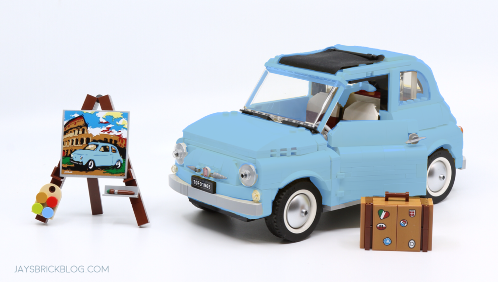77942 Blue LEGO Fiat Photoshop