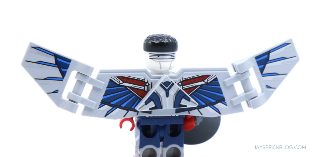 LEGO Marvel Minifigures Falcon Wings Back