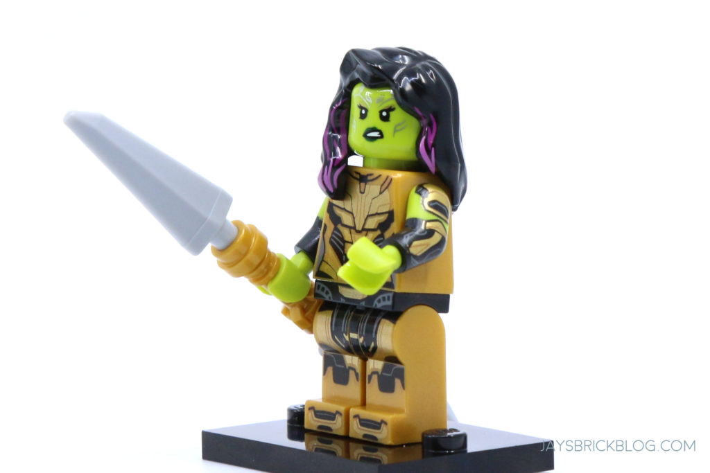 LEGO Marvel Minifigures Gamora Side Printing