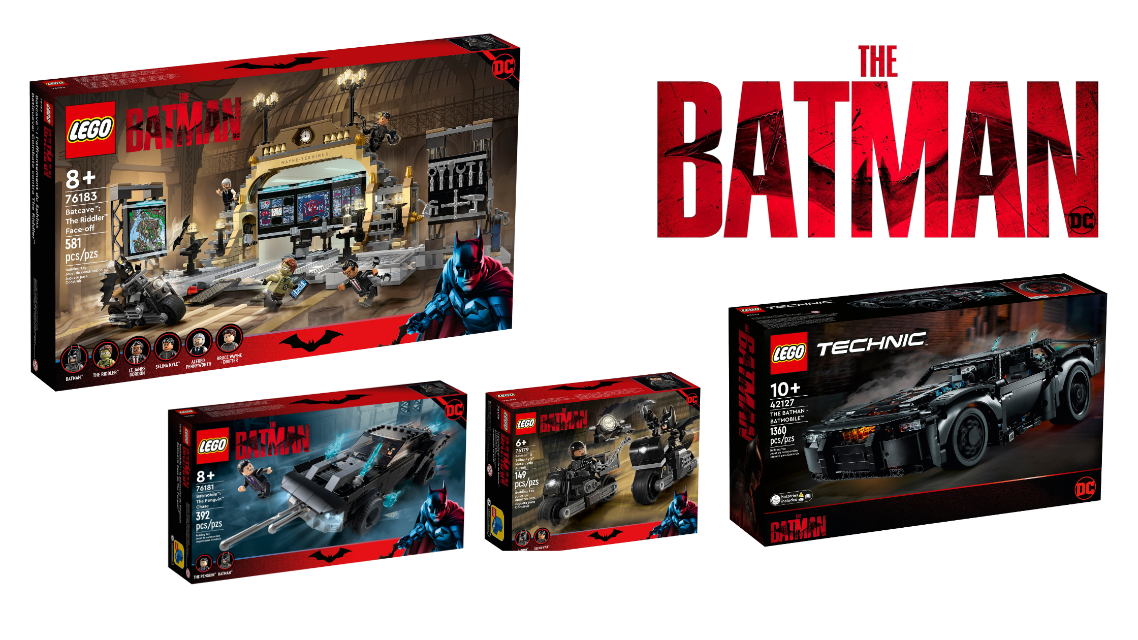 Lego DC 76183 The Batman Batcave: The Riddler Face-Off (581 pcs) : Toys &  Games 
