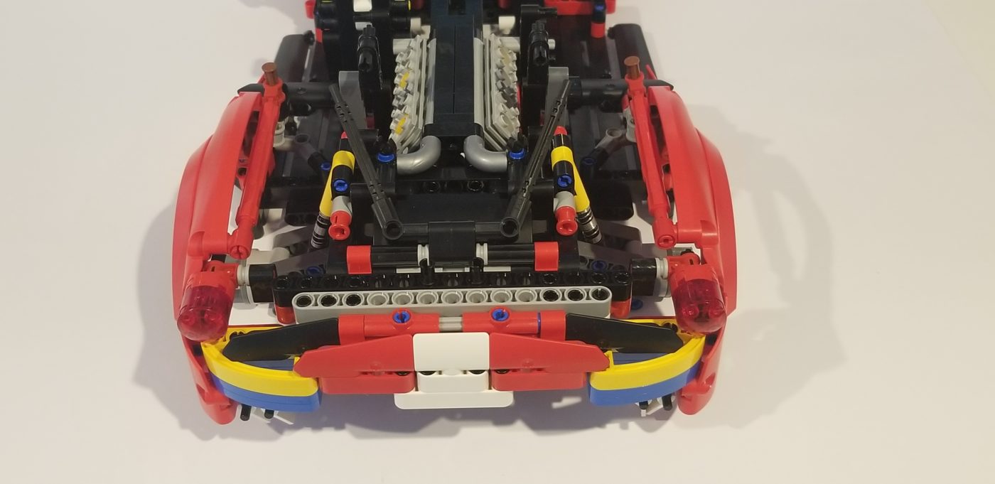 LEGO 42125 Technic Ferrari 488 GTE AF Corse 51 Body Engine Back WIP