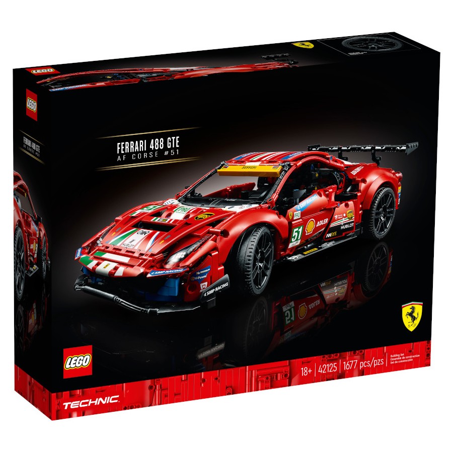 combine Invite Admin LEGO Technic 42125 Ferrari 488 GTE "AF Corse #51" (Guest Review) - Jay's  Brick Blog