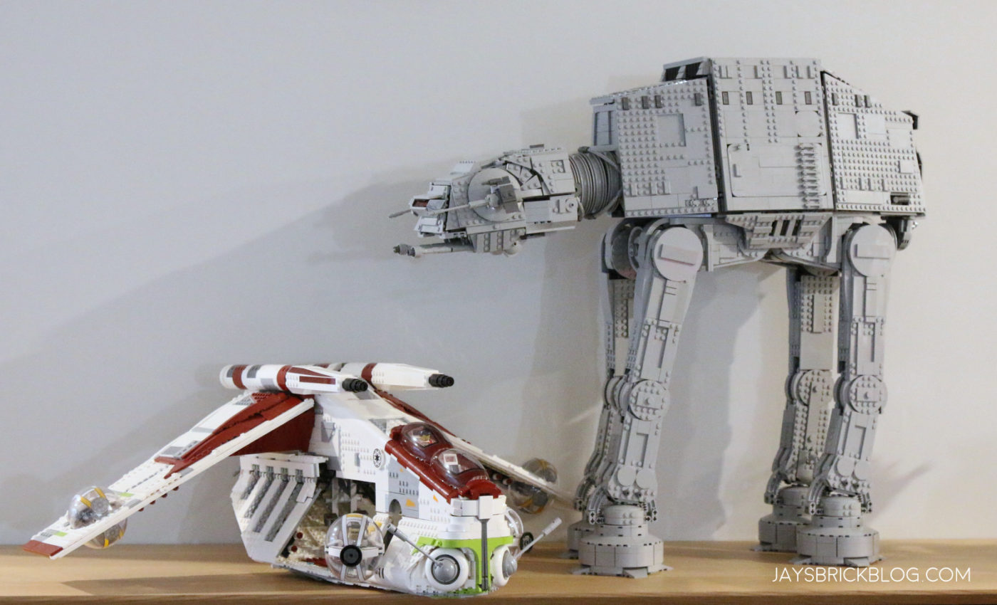 LEGO 75313 UCS AT AT Size Comparison Republic Gunship