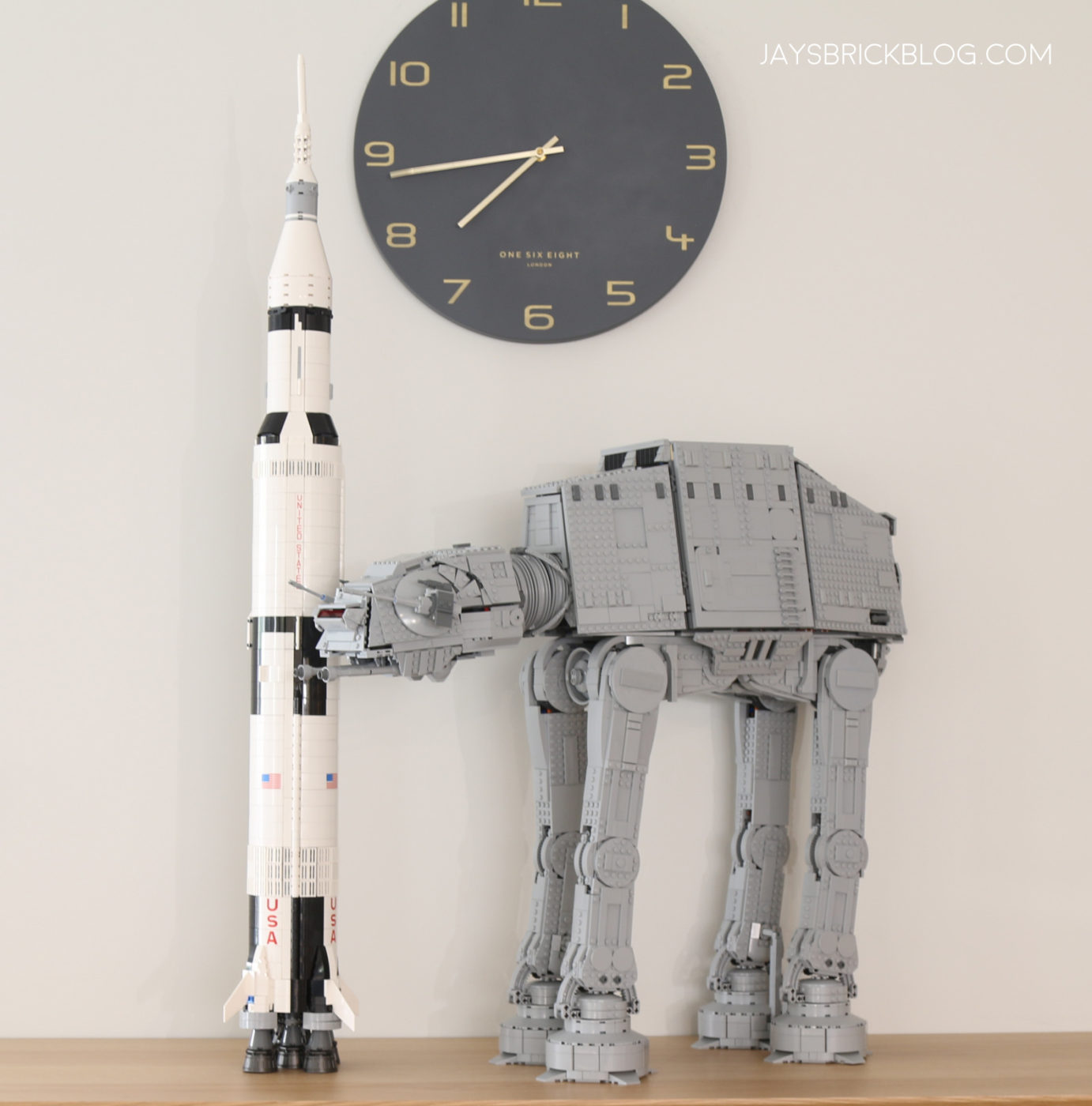 LEGO 75313 UCS AT AT Size Comparison Saturn V