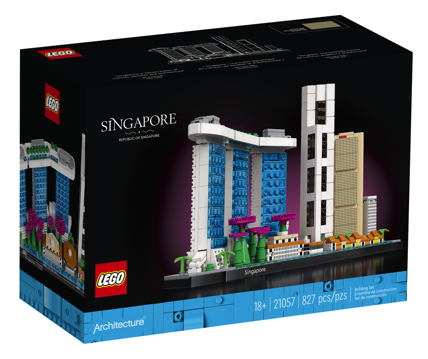 LEGO 21057 Singapore Skyline Box