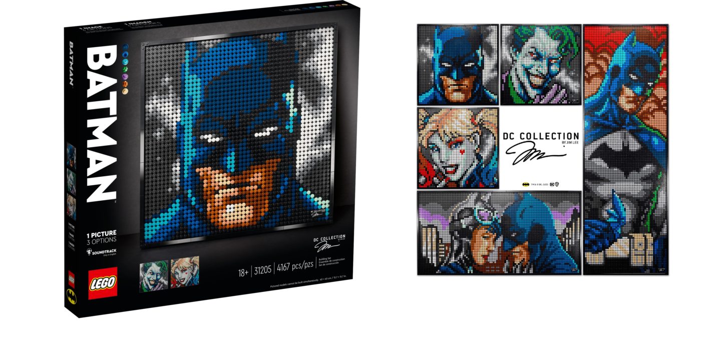 LEGO Art 31205 Jim Jay\'s Lee Batman Collection Brick Blog - revealed