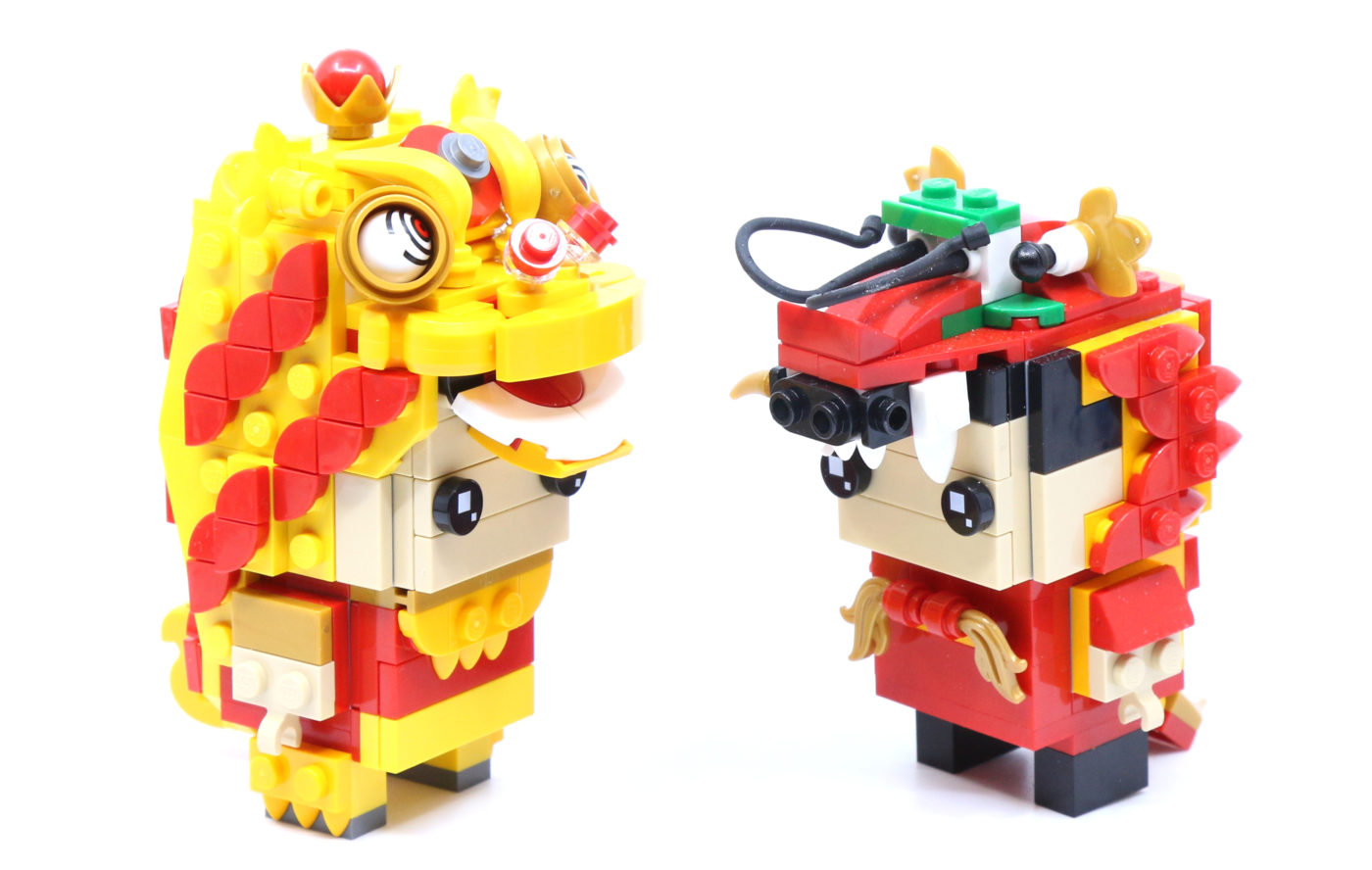 LEGO 40540 Lion Dance Guy Dragon Guy Comparison
