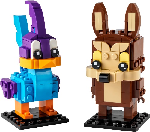 LEGO 40559 Looney Tunes Brickheadz Road Runner and Wile E Coyote