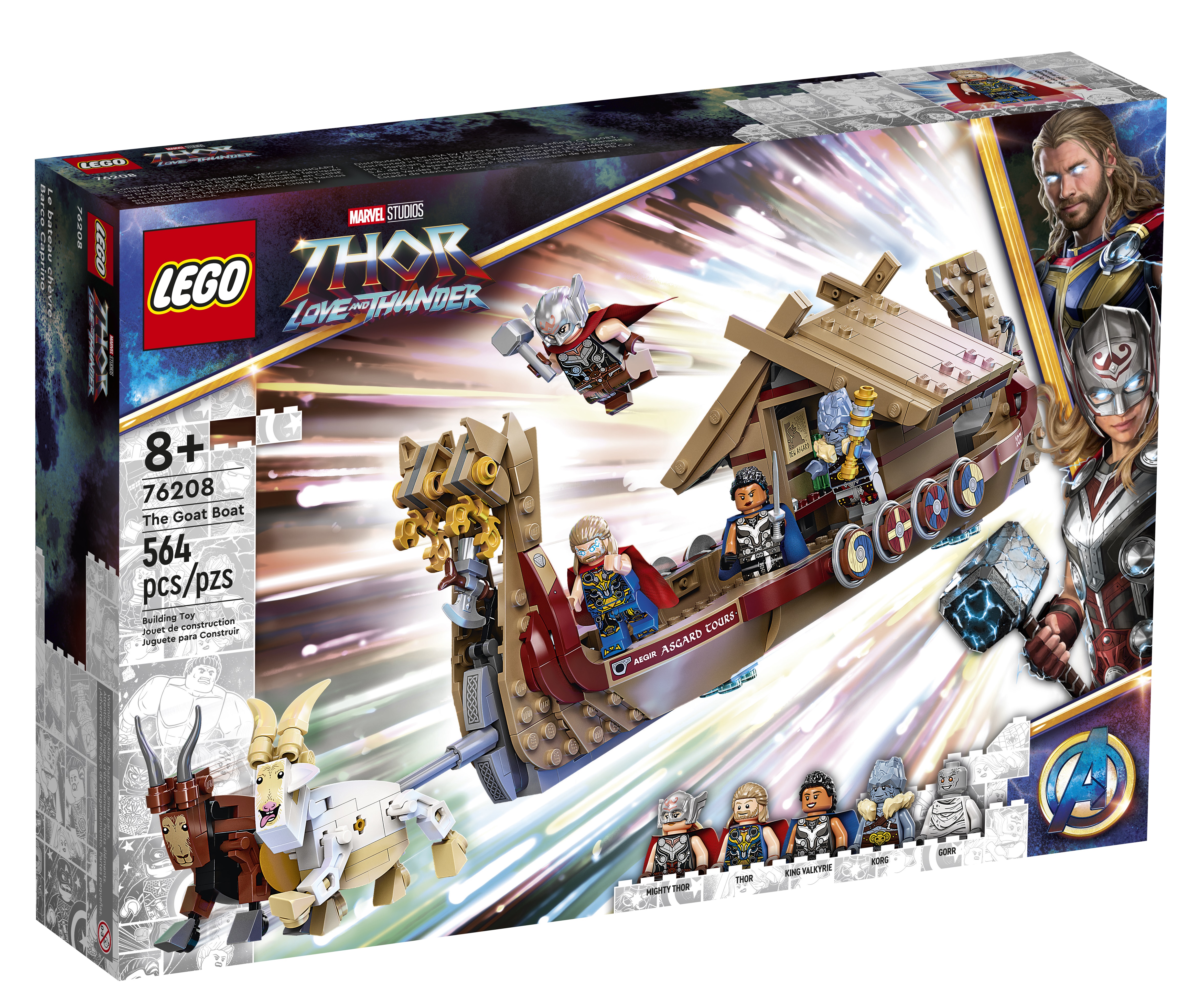 LEGO 76208 The Goat Boat from Thor Love and Thunder revealed! - Jay's Brick  Blog