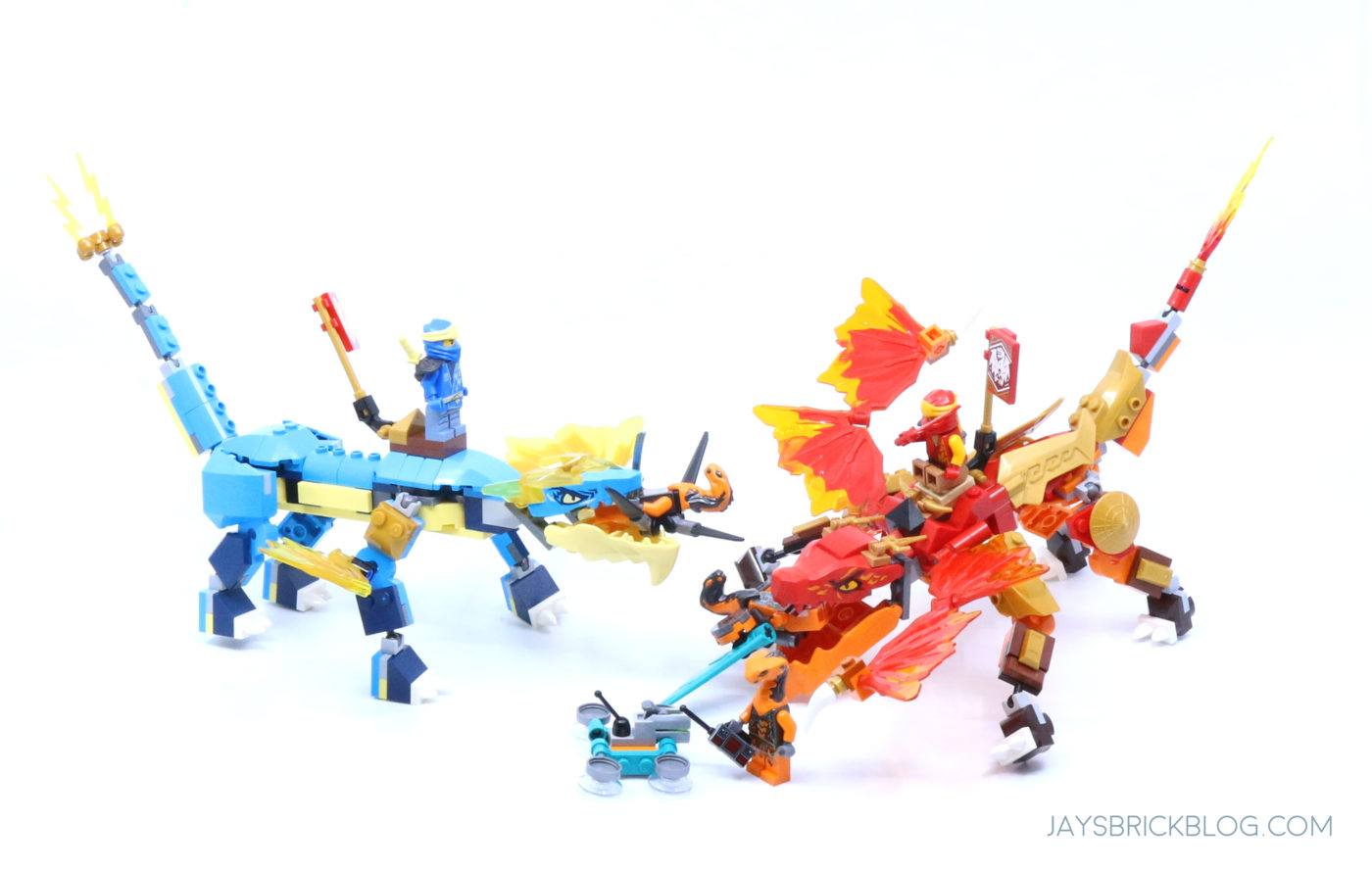 ▻ Review: LEGO Ninjago 71760 Jay's Thunder Dragon EVO & 71762 Kai's Fire  Dragon EVO - HOTH BRICKS