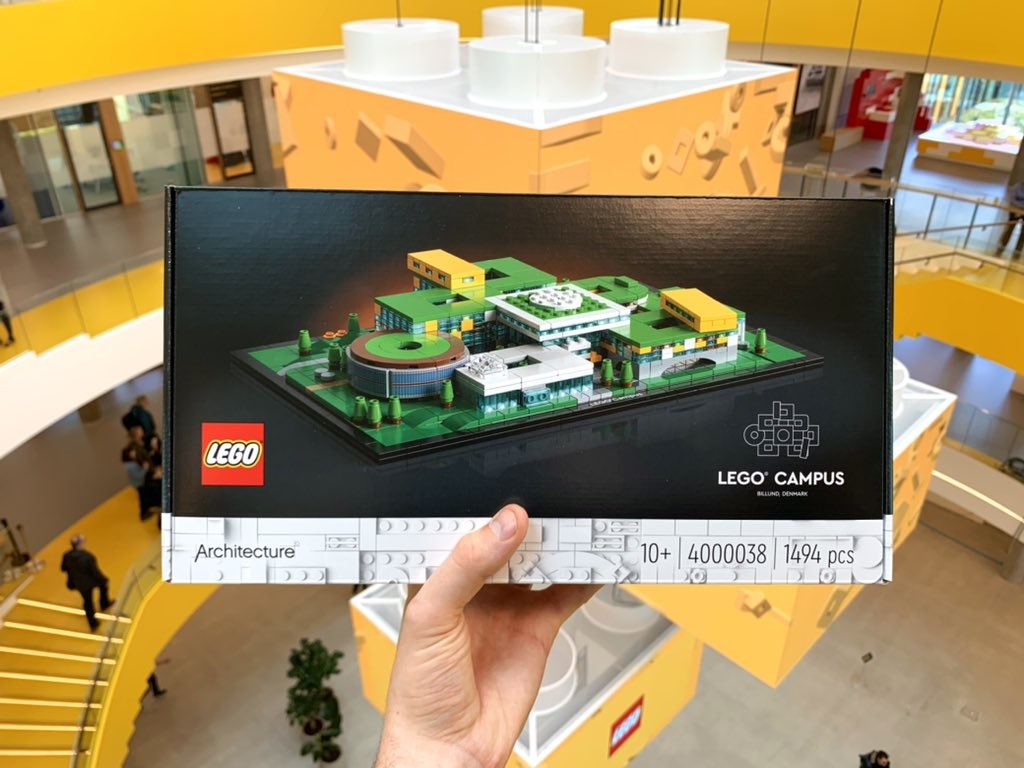LEGO Campus Architecture set given out to Employees at new campus opening - Brick Blog