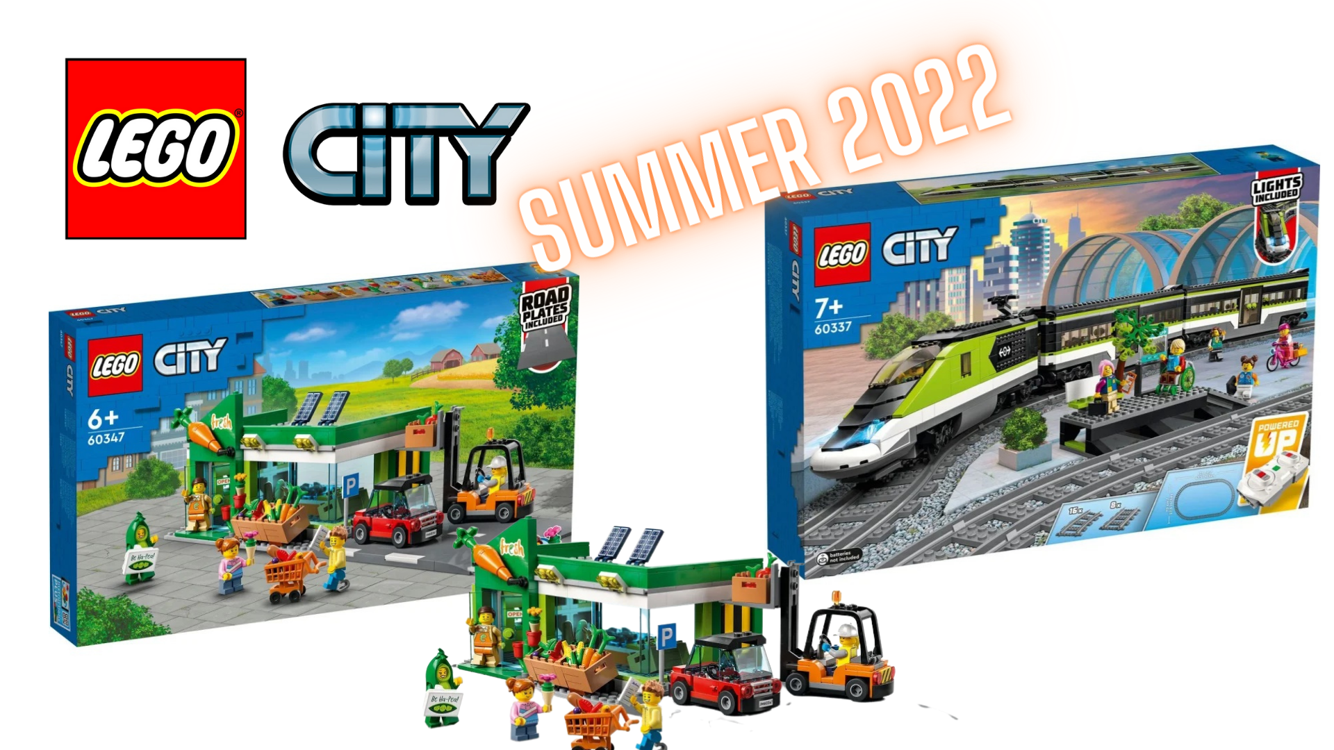 More LEGO City Summer 2022 sets revealed - 60337 Passenger Express Train and 60347 - Brick Blog