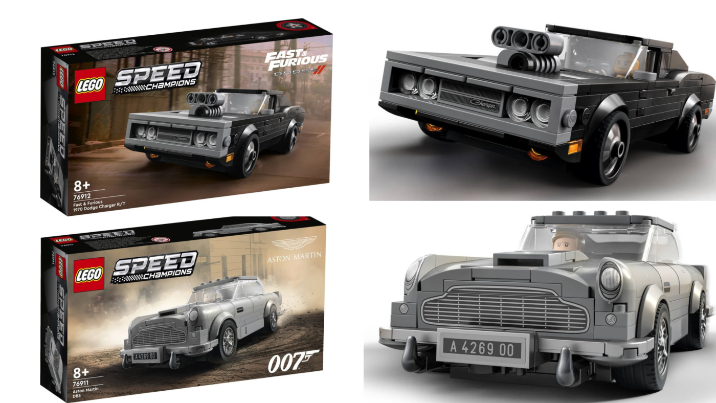 LEGO Speed Champions welcomes James Bond's Aston Martin DB5 Dominic Toretto's Dodge Charger to the garage - Jay's Brick Blog