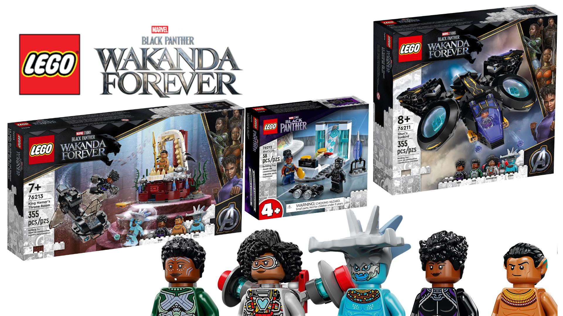 LEGO Marvel Black Panther: Wakanda Forever Shuri's Sunbird 76211 Building  Toy Set (355 Pieces) 