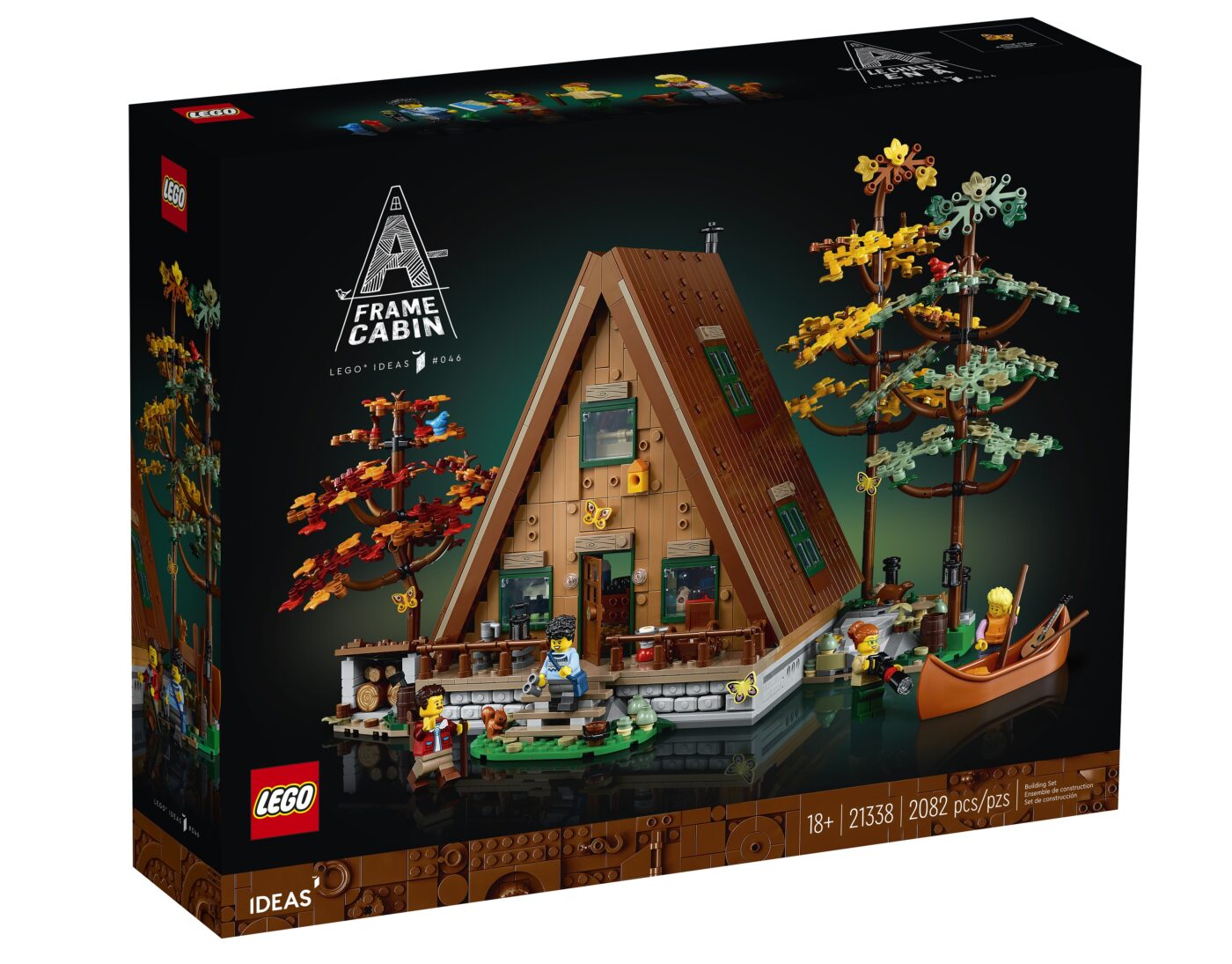 The LEGO Ideas 21338 A-Frame Cabin is a gorgeous set that places