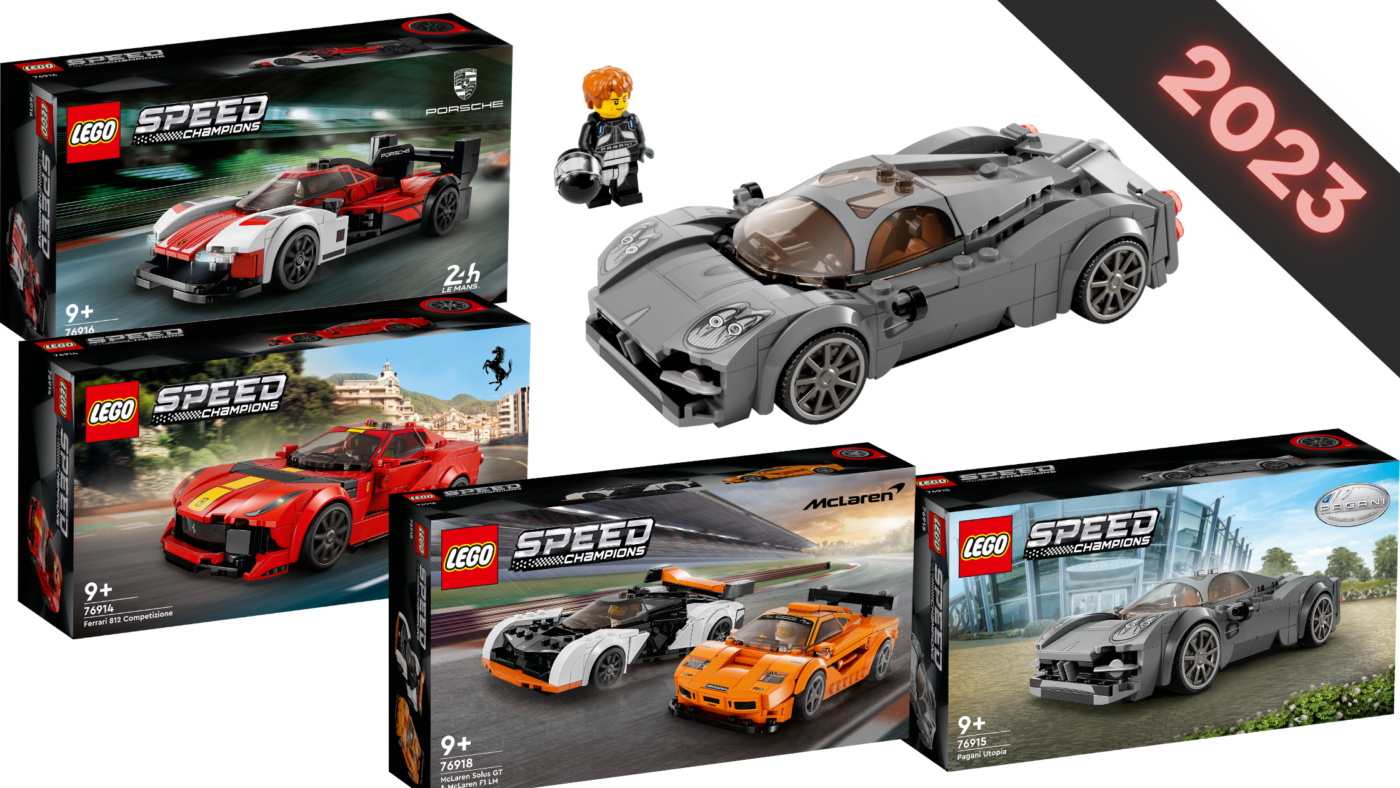 LEGO Speed Champions unveils four new sets coming in March 2023 including a Pagani Utopia - Jay's Brick Blog