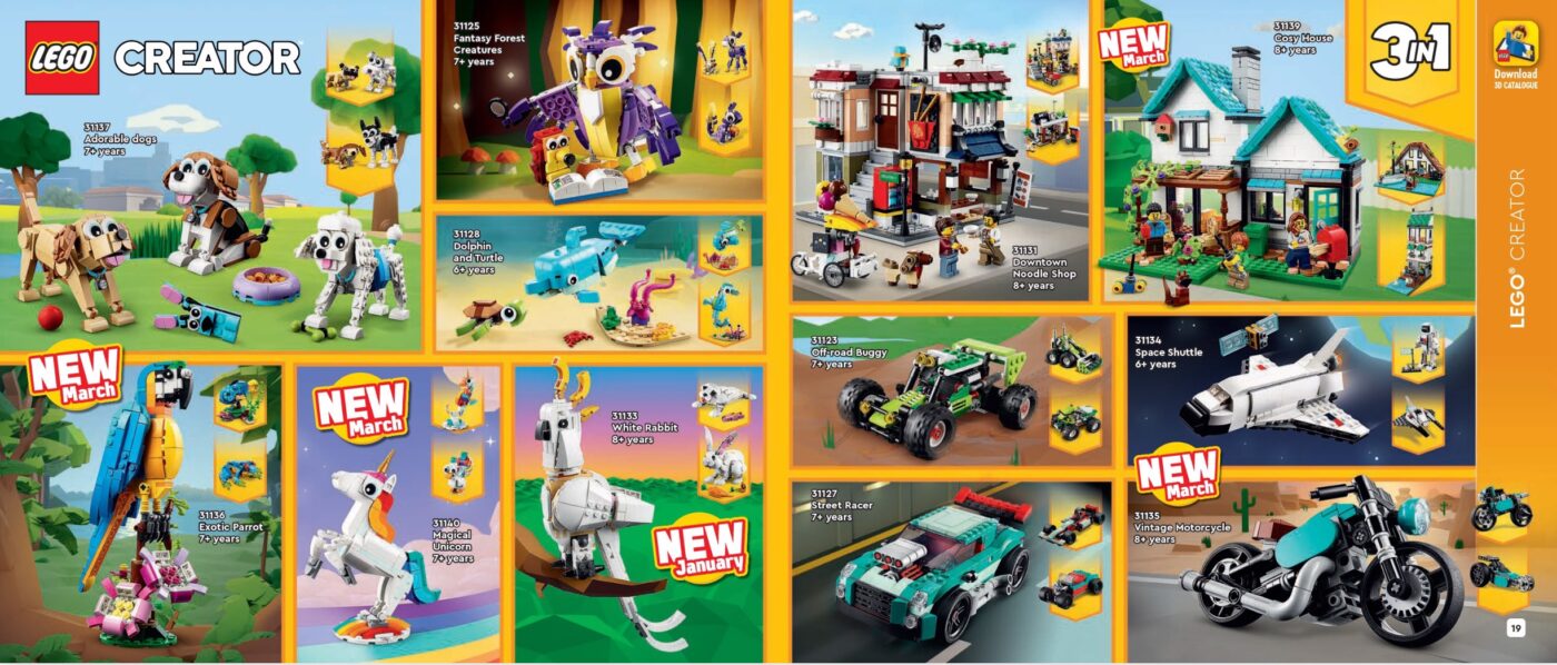 Two new LEGO Creator 3-in-1 sets revealed for January 2023 - Jay's