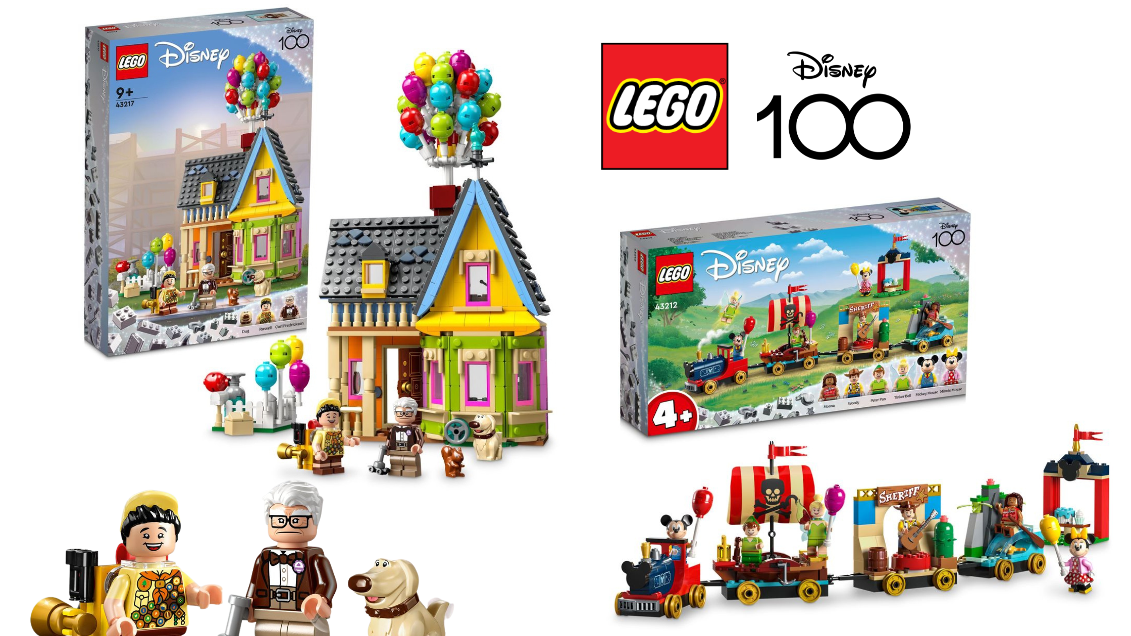 LEGO 43217 'Up' House and 43212 Disney Celebration Train
