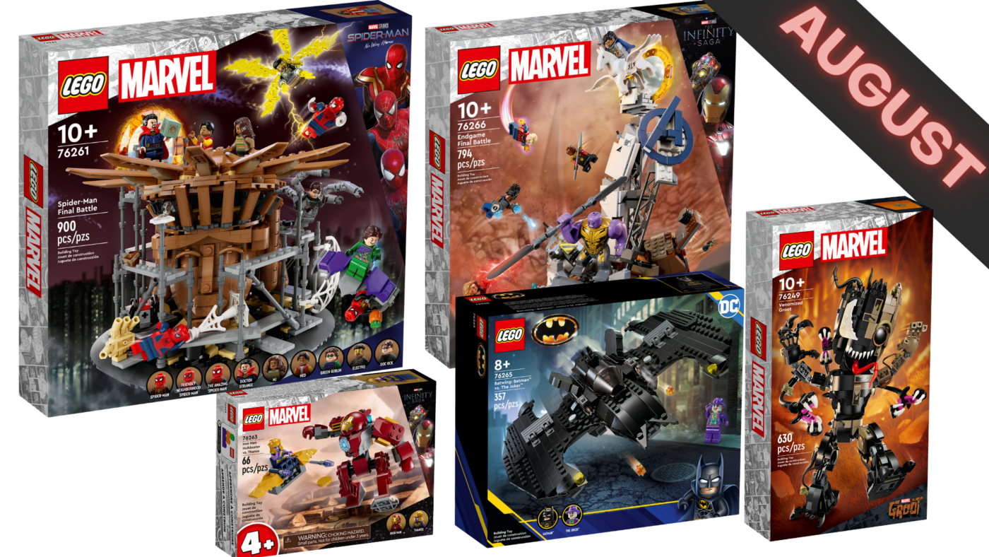 LEGO 76261 Spider-Man Final Battle and other Marvel and DC Summer