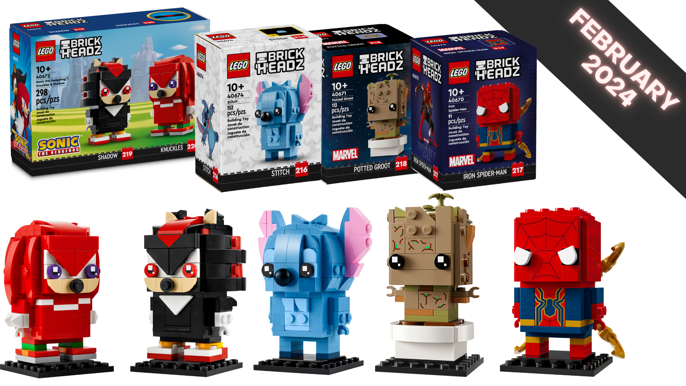 LEGO BrickHeadz 40627 - Sonic The Hedgehog™, Blue